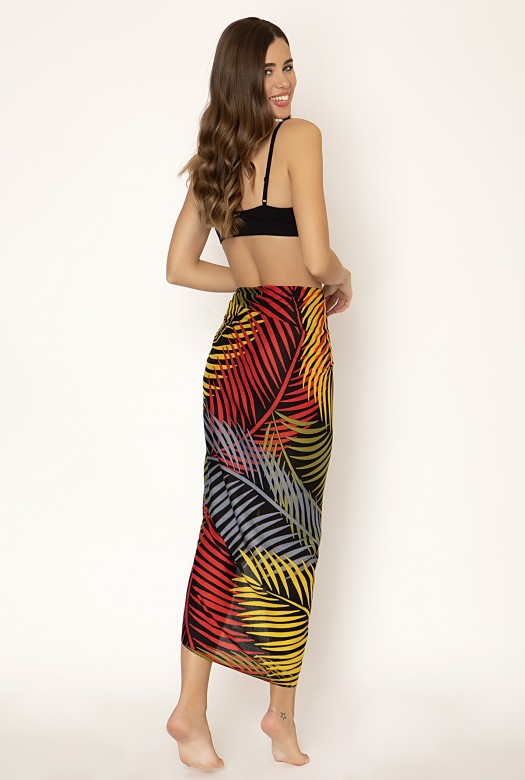 Παρεό Bamboo Rainbow yellow grey