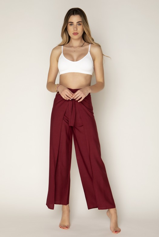 Παντελόνα Thailand burgundy