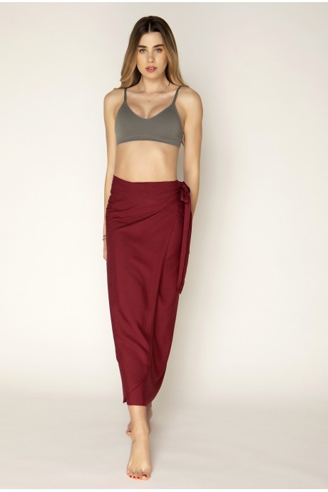 Pareo-Skirt Malena burgundy 2