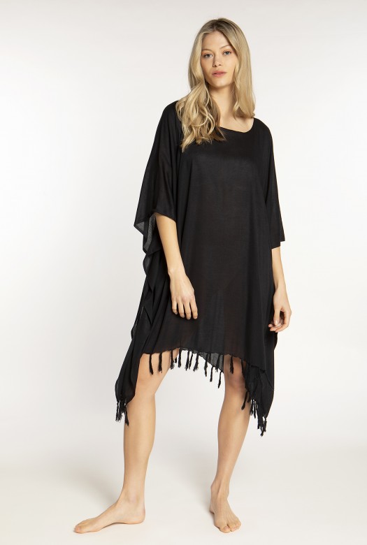Καφτάνι Κοντό Plain Color black