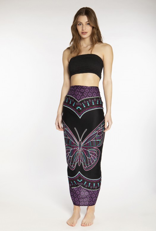 Pareo Butterfly purple