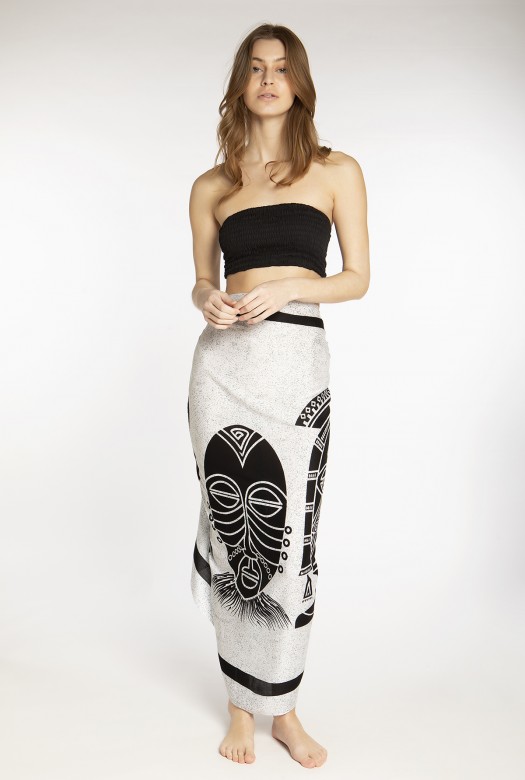 Pareo Totem black & white