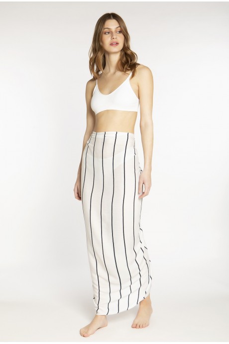 Pareo Striped white 2