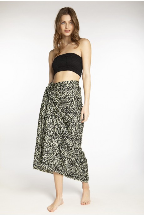 Pareo Animal olive 2