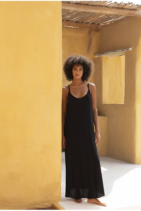Myrtali maxi dress black