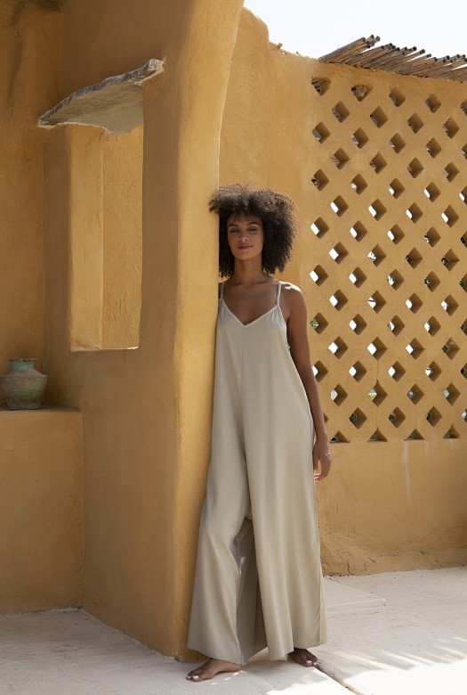 Eibi jumpsuit light khaki