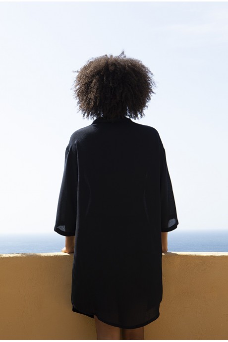 Shirt dress black 2