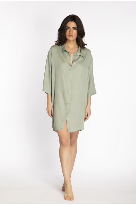 Shirt dress khaki 2