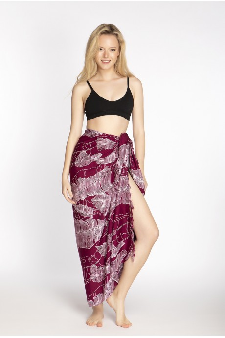 Pareo Rita burgundy 2