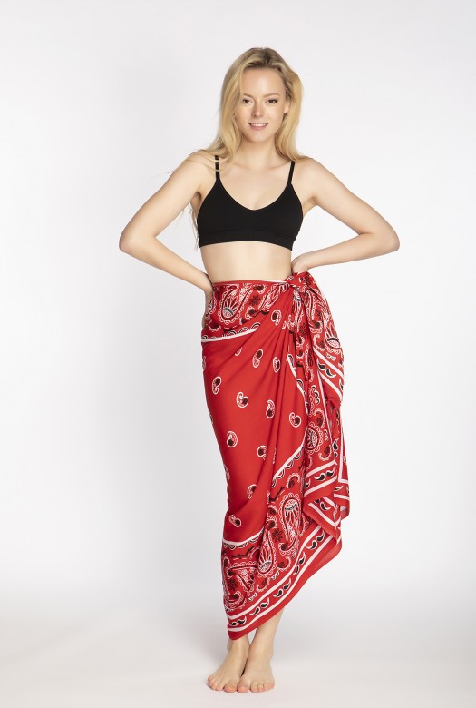 Παρεό Bandana κόκκινο