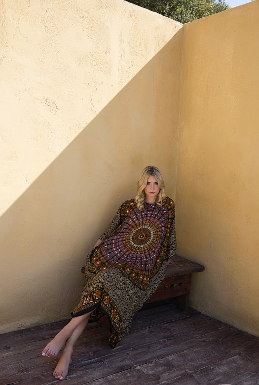 Kaftan Long Primitif red