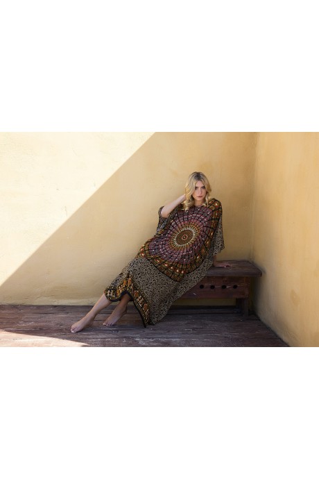Kaftan Long Primitif red 2