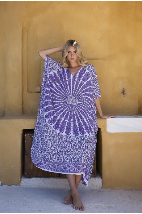Κaftan Long Merak amethyst 2