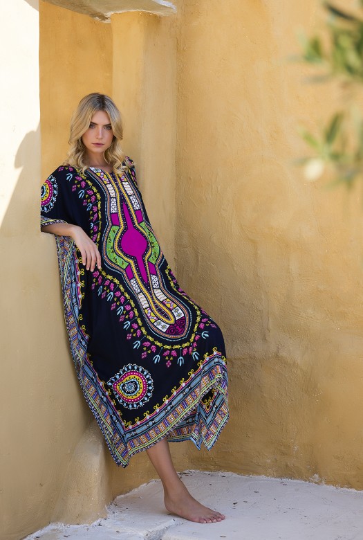Kaftan Long Africa black