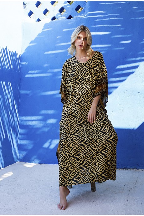 Kaftan Long Leila brown 2