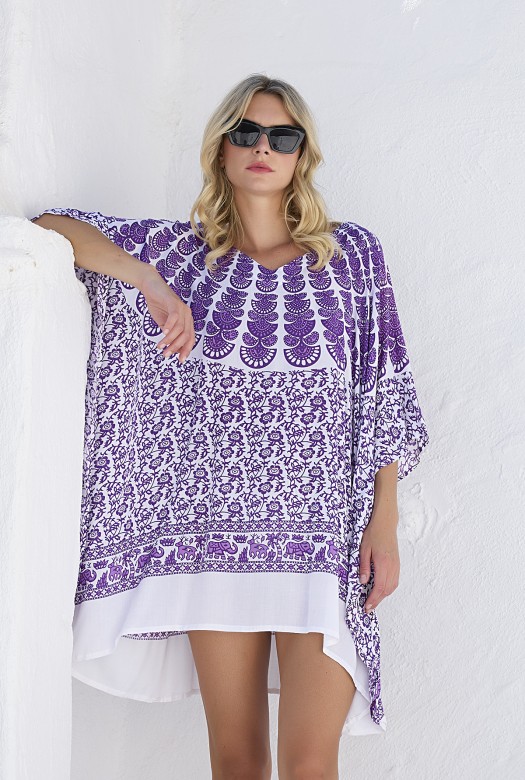 Kaftan Short Merak amethyst
