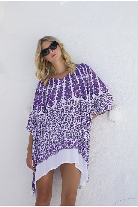 Kaftan Short Merak amethyst 2
