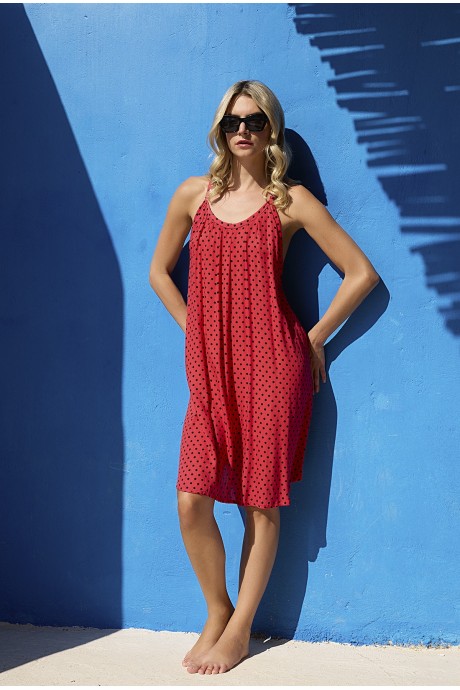 Φόρεμα Polka Dot red