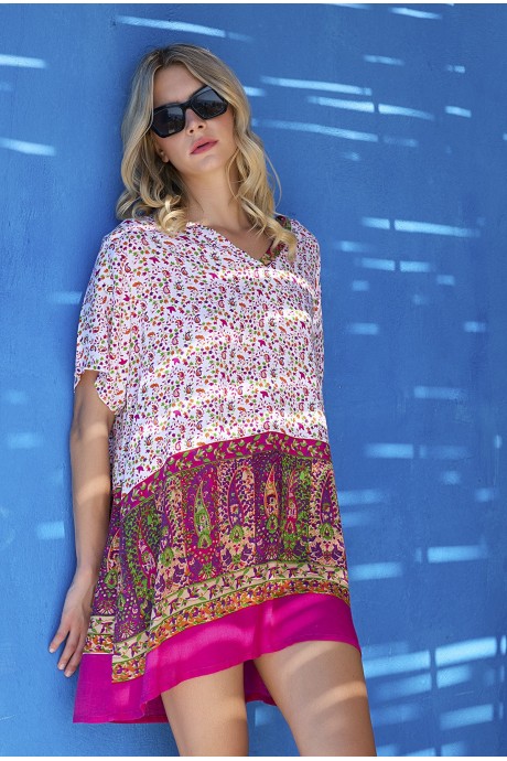 Blouse/Dress Sexy Bubble Pink 2