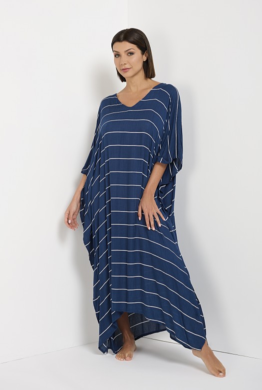 Kaftan Long Striped navy