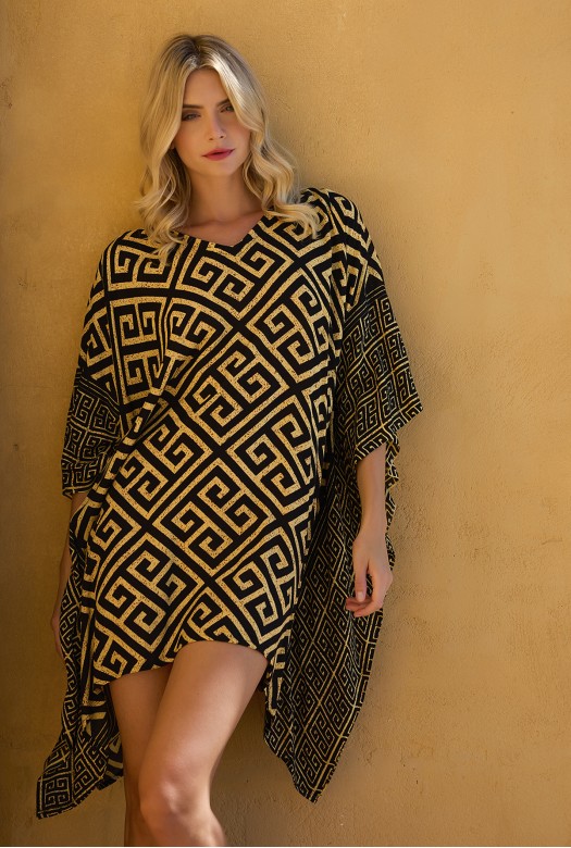 Kaftan short Clytemnestra caramel
