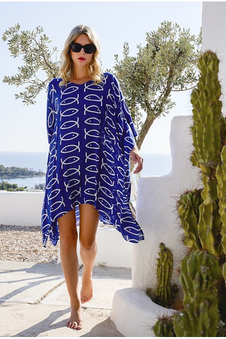 Kaftan Short Fish royal 2