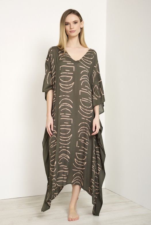 Kaftan long Gaia olive