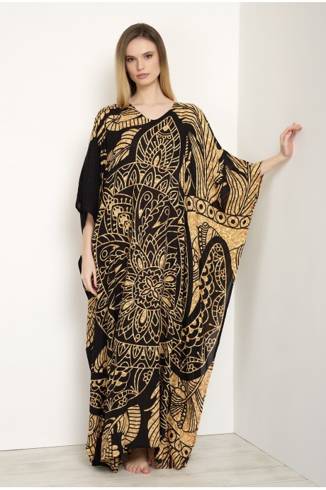 Kaftan long Tartaruga brown 2