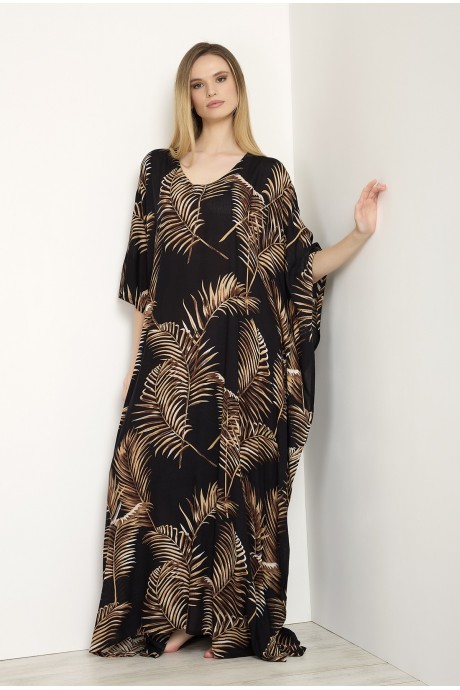 Kaftan long Dahlia black