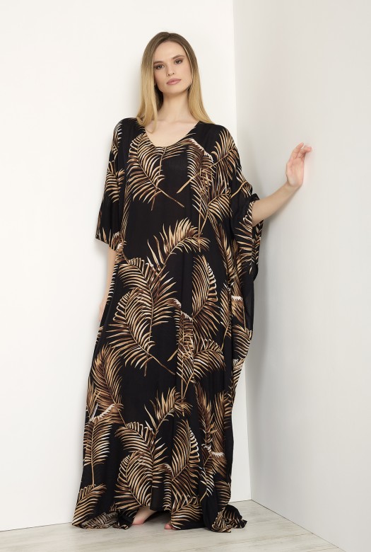 Kaftan long Dahlia black