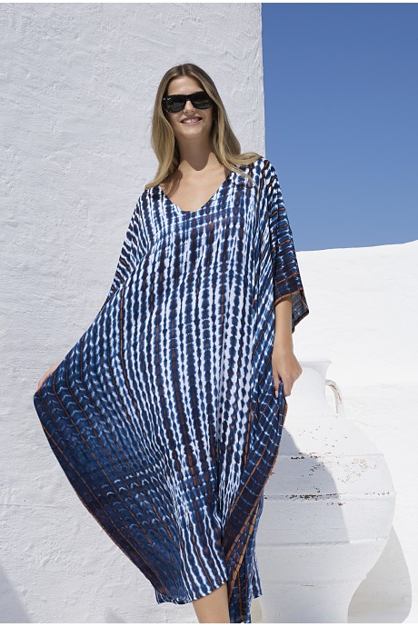 Κaftan Long Chloe blue 2