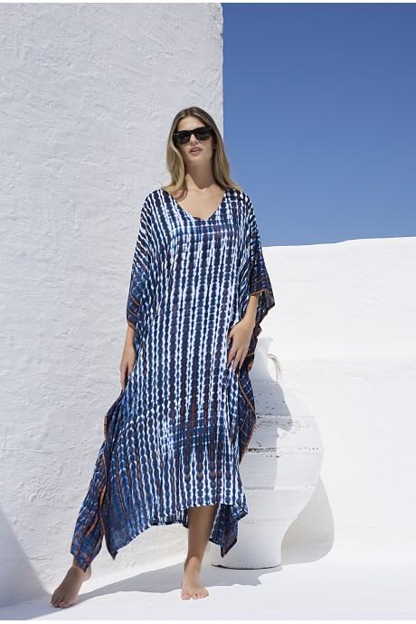 Καφτάνι Μακρύ Chloe blue