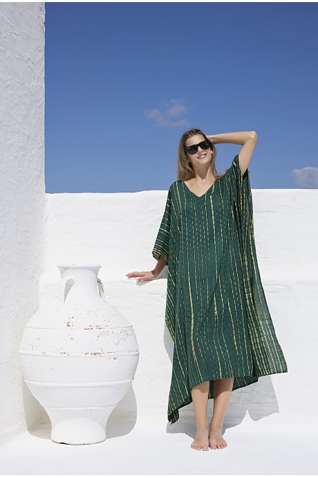 Καφτάνι Μακρύ Chloe emerald...