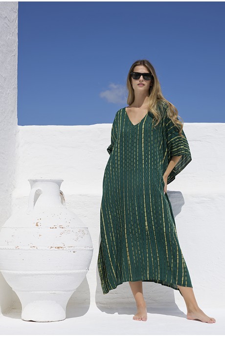 Καφτάνι Μακρύ Chloe emerald... 2