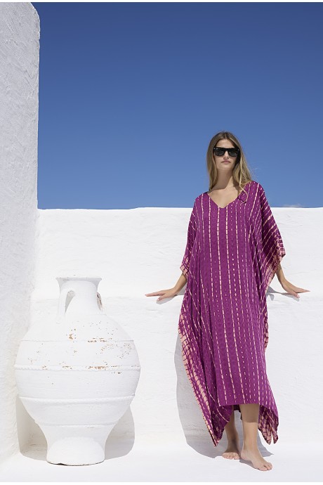 Καφτάνι Μακρύ Chloe purple