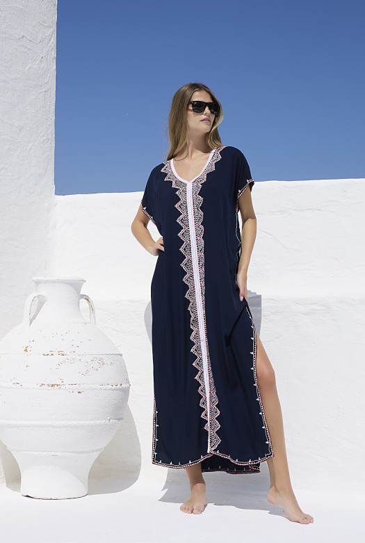 Κaftan Long Lupita midnight blue
