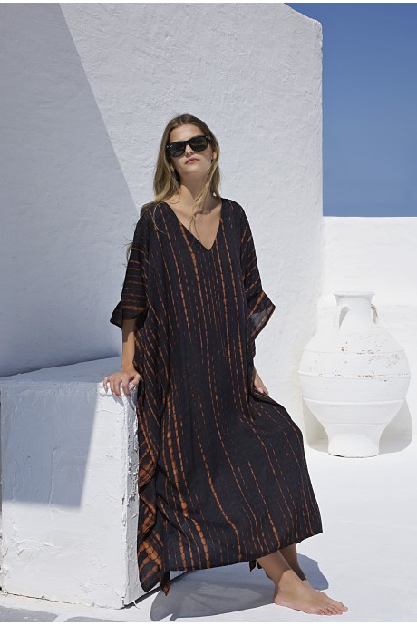 Καφτάνι Μακρύ Chloe black 2