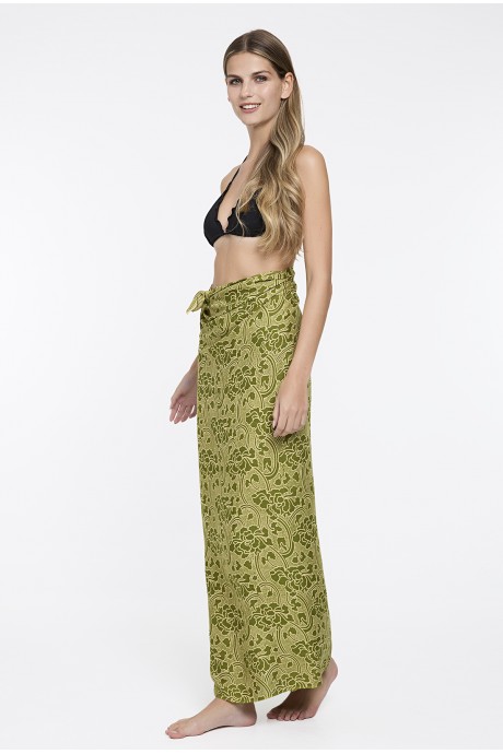 Παρεό Semiramis lime green 2