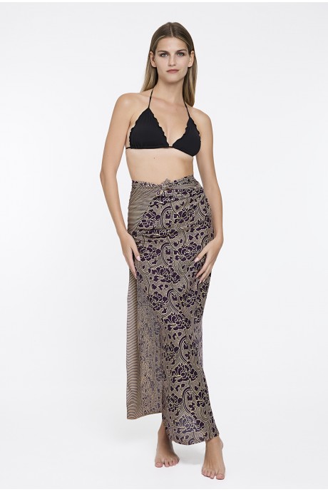 Παρεό Semiramis burgundy 2
