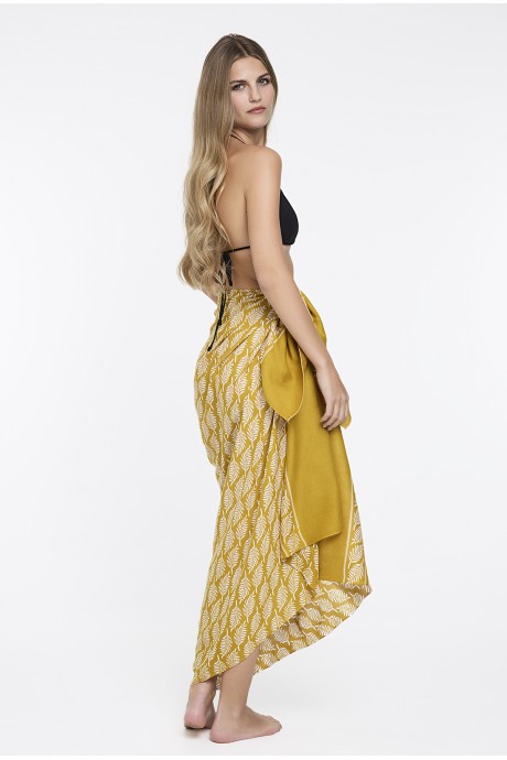 Παρεό Deva mustard 2