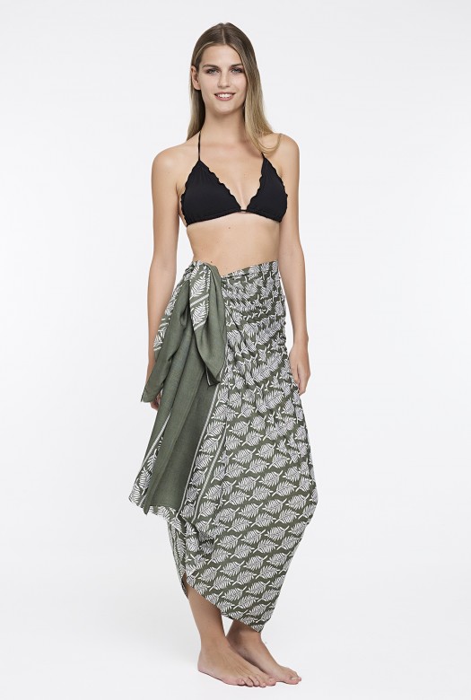 Παρεό Deva laurel green