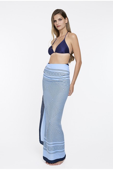 Pareo Phaedra aqua-navy 2