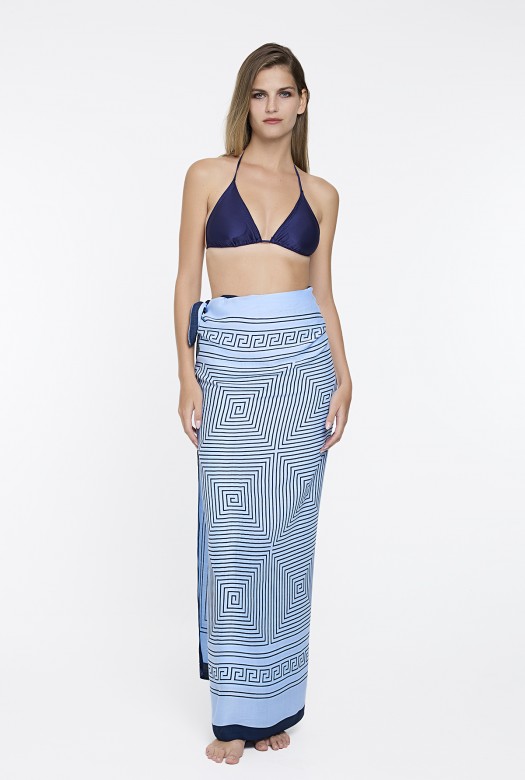 Παρεό Φαίδρα aqua-navy